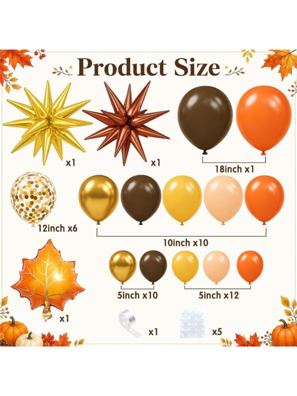 Fall Balloon Arch Kit - Picture 2 of 6